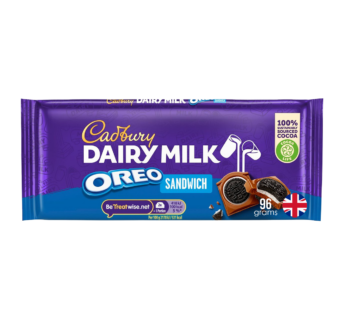 CADBURY – Dairy Milk Oreo Sandwich Chocolate Bar – 96g