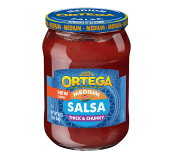 ORTEGA – Homestyle Thick & Chunky Medium Salsa 16oz – 454g