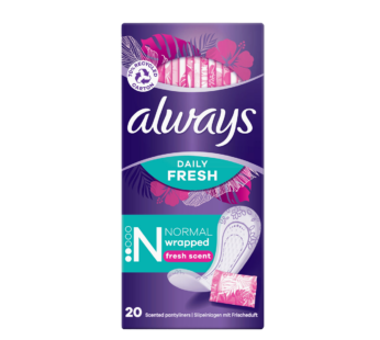 ALWAYS – Daily Fresh Pantyliners Singles Normal To Go Scented – 20 per pack