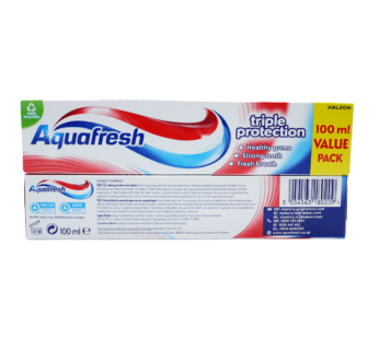 AQUAFRESH – Triple Protect Toothpaste Value Pack – 100ml