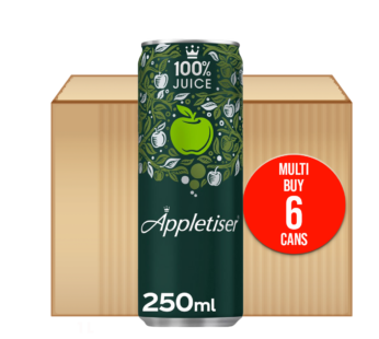 APPLETIZER – 100% Apple Juice Cans – 6x250ml 6Pack
