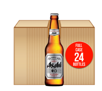 ASAHI – Super Dry Beer Larger Bottles – 24x330ml Case , ABV. 5.0%