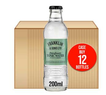 FRANKLIN & SONS – Elderflower Tonic With Cucumber – 12x200ml Case