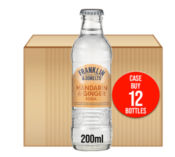 FRANKLIN & SONS – Mandarin & Ginger Soda 12x200ml (Case)