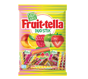 FRUITTELLA – Duo Stix Soft Chew Sweets Sharing Bag – 135g