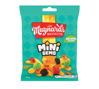 MAYNARDS – Bassetts Mini Gems Sweets Bag – 130g