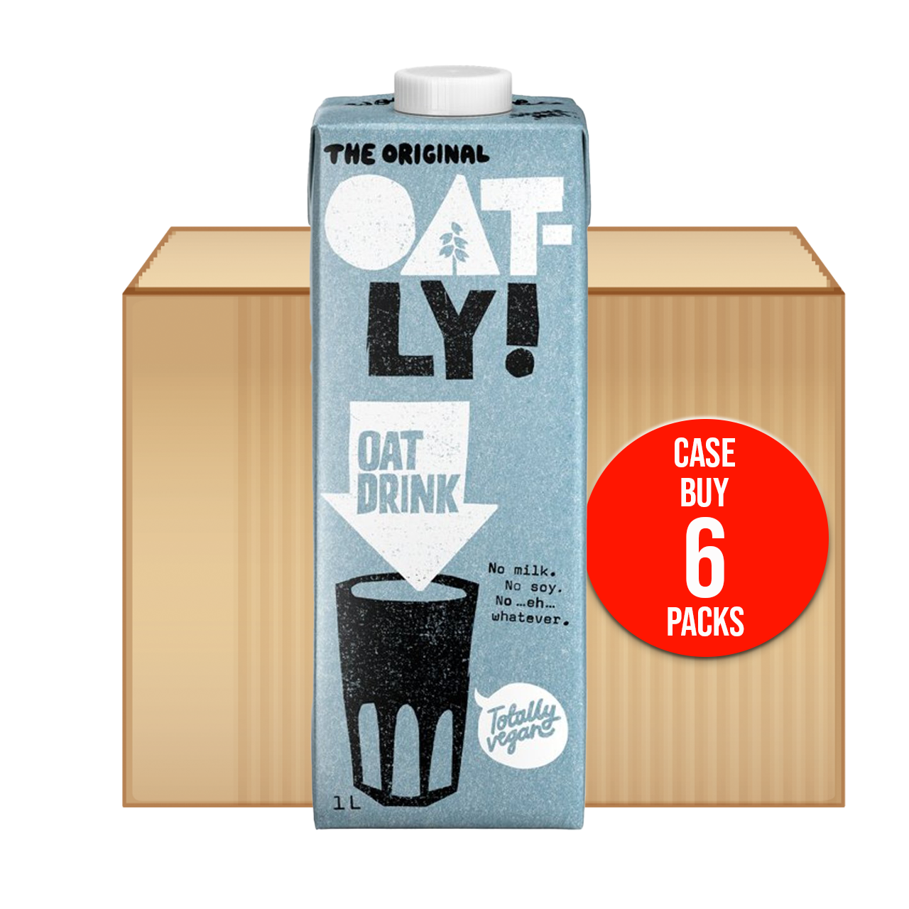 Oatly Original Enriched Oat Milk Drink Long Life 6x1L (Case)