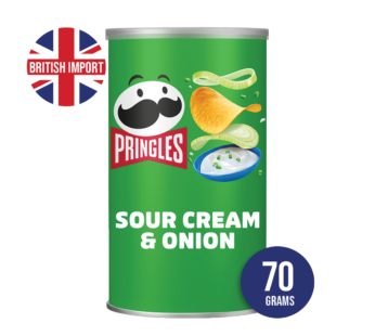 BRITISH – Pringles Tub Sour Cream & Onion Flavour – 70g