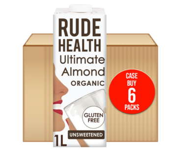 RUDE HEALTH – Ultimate Almond Unsweetened GlutenFree Milk Drink – 6x1L Case