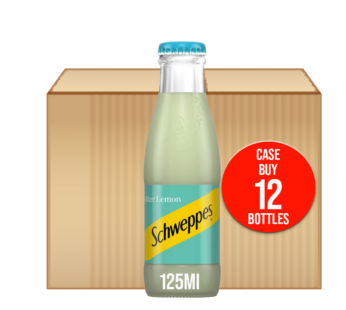 SCHWEPPES – Bitter Lemon 12x125ml Glass Bottles – 12Pack