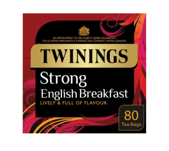TWININGS – English Strong Breakfast Tea – 80’s