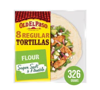 OLD EL PASO – Soft  Flour Tortilla Pack 326g – 8Wraps/Pack
