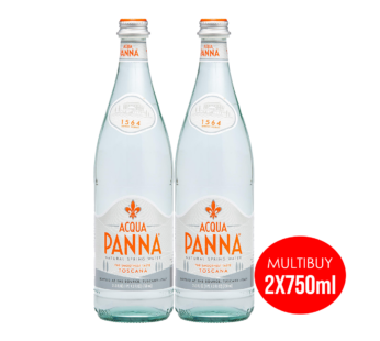 ACQUA Panna – Natural Still Mineral Water Glass – 2Pack x 750ml