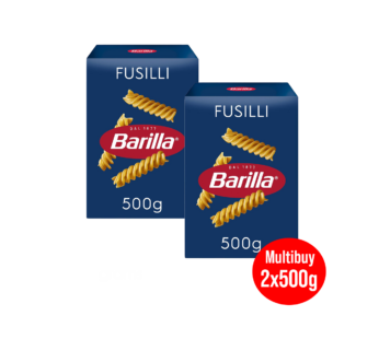 BARILLA Pasta Fusilli No.98 – 2x500g Multibuy