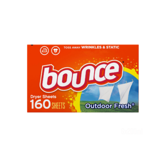 Bounce 5in1 Outdoor Fresh Fabric Softener Dryer Sheets, 160Sheets