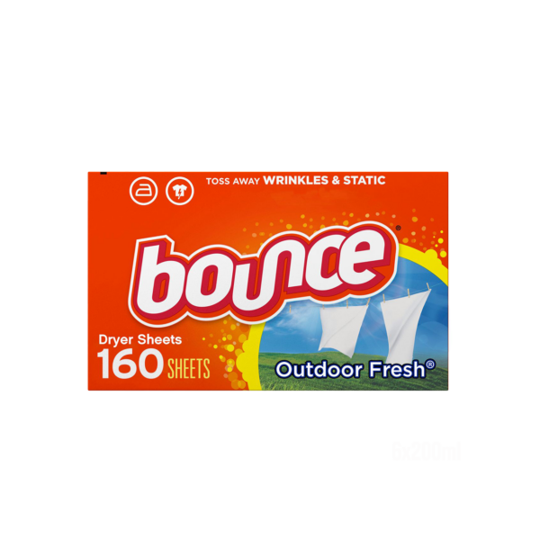 BOUNCE - 5in1 Outdoor Fresh Fabric Softener Dryer Sheets - 160Sheets