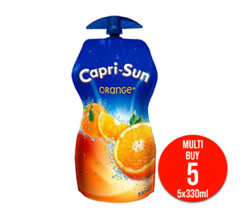 CAPRI SUN – Orange Juice 5x330ml – 5Pack