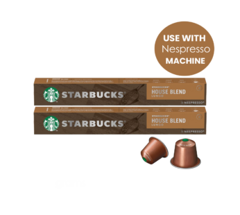 STARBUCKS – Nespresso Caffe House Blend Coffee Pods 10’s – Multibuy 2