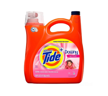 TIDE – Downy April Fresh Laundry Detergent – 150 oz, 110 loads