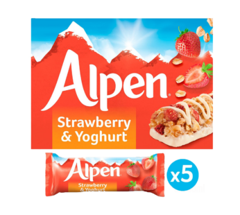 ALPEN – Cereal Bar Strawberry & Yoghurt 5Pack – 145g